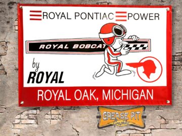 Royal Pontiac Power 2'x3' Garage Shop Banner