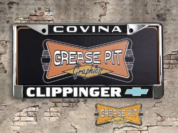 Clippinger Chevrolet Covina California Dealership License Plate Frame