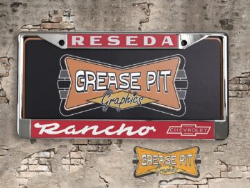 Rancho Chevrolet Reseda License Plate Frame Re-creation