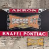 Knafel Pontiac Akron License Plate Frame Tribute- Pontiac Performance Dealer