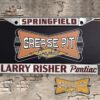 Larry Risher Pontiac Springfield License Plate Frame Tribute