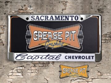 Capital Chevrolet Sacramento License Plate Frame Tribute