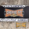 Capital Oldsmobile Sacramento License Plate Frame Tribute