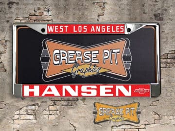Hansen Chevrolet West Los Angeles Dealership License Plate Frame