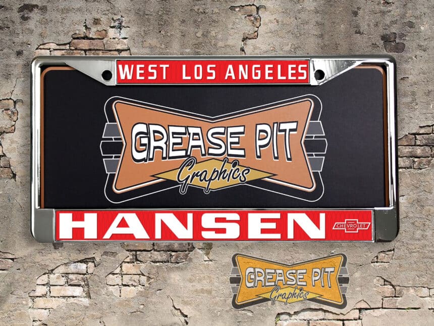 Hansen Chevrolet West Los Angeles Dealership License Plate Frame
