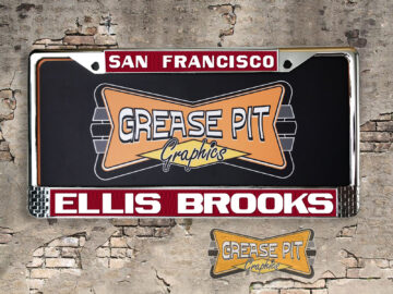 Ellis Brooks Chevrolet San Francisco Dealership License Plate Frame