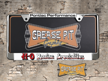 H-O Racing Specialties Pontiac License Plate Frame Tribute