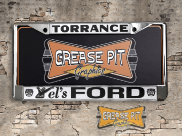 Vels Ford Torrance License Plate Frame Tribute