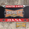 Dana Chevrolet License Plate Frame Tribute- Chevy Performance Dealer Black Bowtie