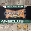 Angelus Chevrolet Highland Park License Plate Frame Tribute Green