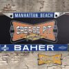 Reproduction Baher Chevrolet Manhattan Beach License Plate Frame