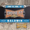 Baldwin Motion Chevrolet License Plate Frame Tribute- Chevy Performance Dealer Bowties -Blue