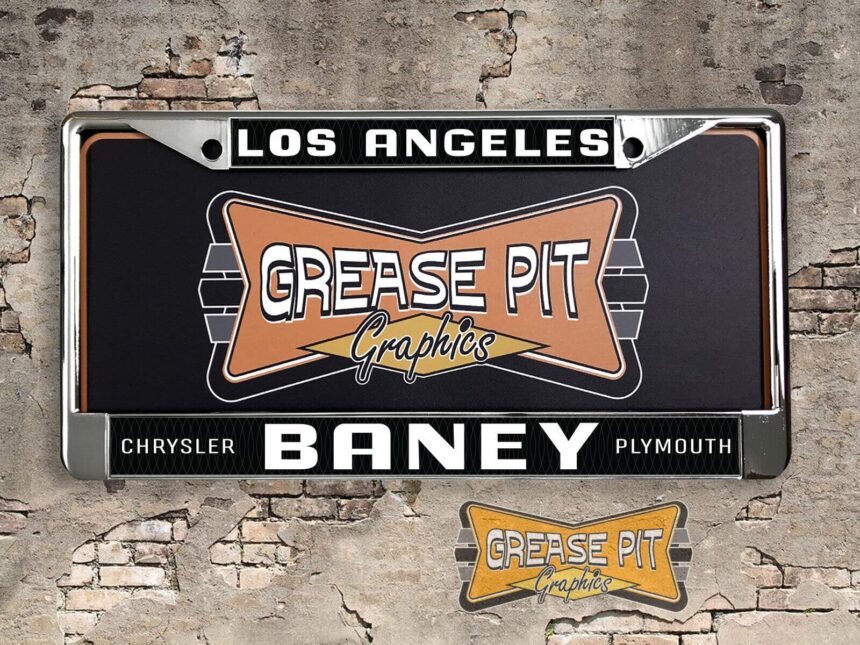 Baney Chrysler Plymouth License Plate Frame Tribute