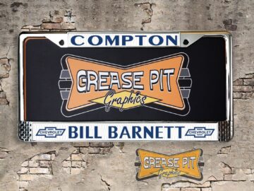 Bill Barnett Chevrolet Compton License Plate Frame Tribute
