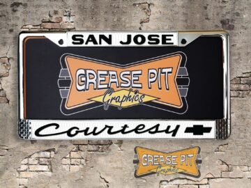 Courtesy Chevrolet San Jose License Plate Frame Tribute