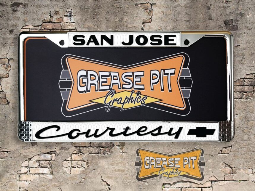 Courtesy Chevrolet San Jose License Plate Frame Tribute