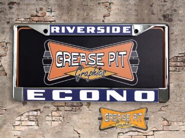 ECONO Motors Riverside California License Plate Frame Tribute VW Porsche