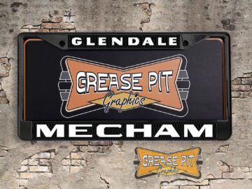 Mecham Pontiac Glendale License Plate Frame Trans Am Performance Dealer Tribute