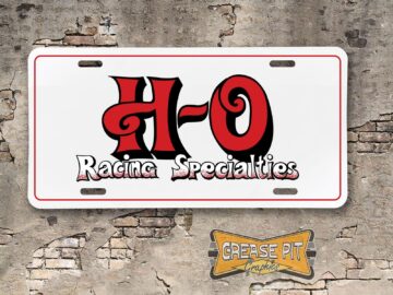 HO Racing Specialties Pontiac Performance Booster License Plate