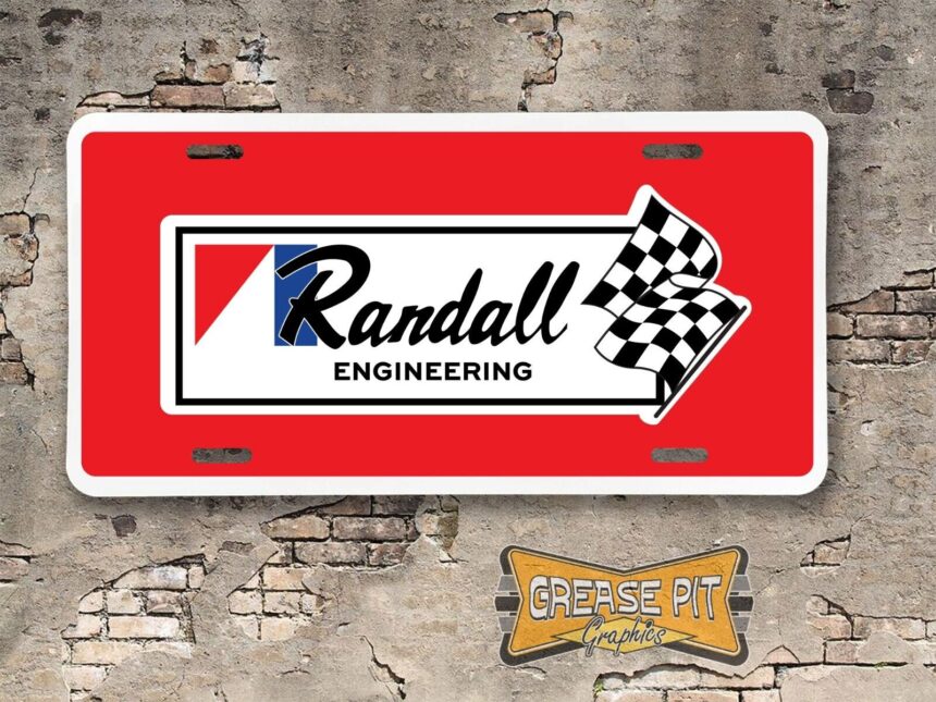 Randall Engineering AMC American Motors License Plate