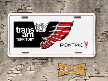 Pontiac Trans Am Territory Booster License Plate