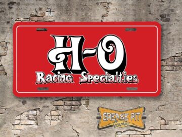 HO Racing Specialties Pontiac Performance Booster License Plate
