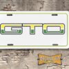 1974 Pontiac GTO License Plate Green