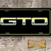 1974 Pontiac GTO License Plate Green