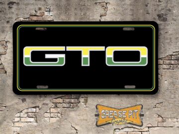 1974 Pontiac GTO License Plate Green