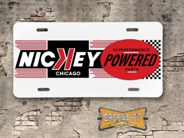 Nickey Chevrolet Powered Hi Performance Parts Chicago License Plate