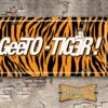Ace Wilson's Royal Pontiac GeeTO TIGER GTO Booster License Plate orange tiger stripes