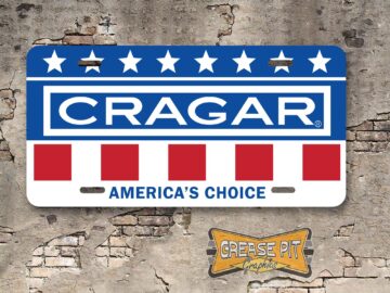 Cragar Wheels America's Choice Booster License Plate