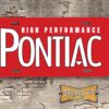 High Performance Pontiac Booster License Plate Red