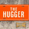 "The Hugger" Chevrolet Camaro Booster License Plate Orange and White