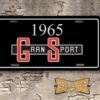 Buick Skylark Gran Sport 1965 Booster License Plate black
