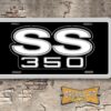 Chevrolet SS350 Booster License Plate black and grey