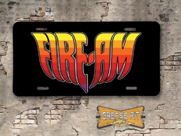 Pontiac Firebird Herb Adams Fire-Am Booster License Plate