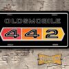 Oldsmobile Cutlass 442 1967 Booster License Plate