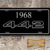 Oldsmobile Cutlass 442 1968 Booster License Plate