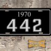 Oldsmobile Cutlass 442 1970 Booster License Plate