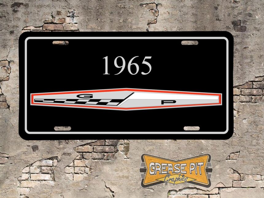 Pontiac Grand Prix 1965 Booster License Plate