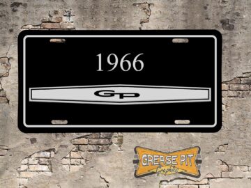 Pontiac Grand Prix 1966 Booster License Plate