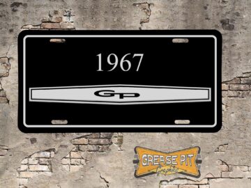Pontiac Grand Prix 1967 Booster License Plate