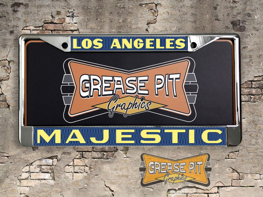 Majestic Pontiac Los Angeles License Plate Frame