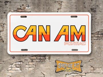Pontiac LeMans Can Am Booster License Plate