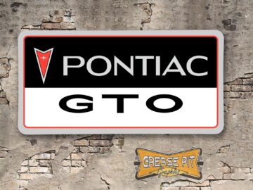 Pontiac GTO Booster License Plate