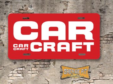 Car Craft Magazine 1970s 1980s Booster License Plate