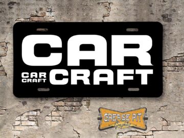 Car Craft Magazine 1970s 1980s Booster License Plate