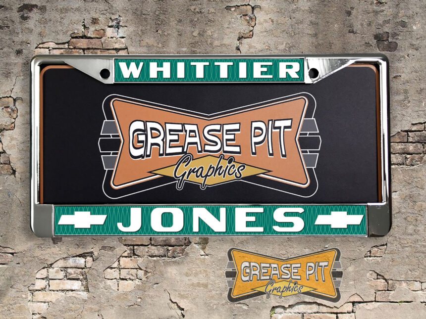 Jones Chevrolet Whittier License Plate Frame