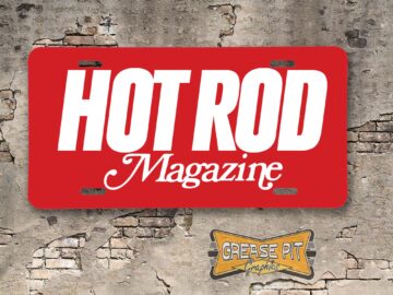 Hot Rod Magazine Booster License Plate